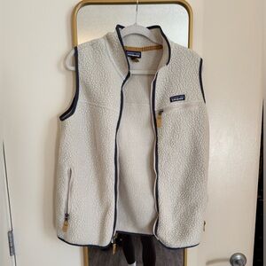 Patagonia Cream Fleece Vest